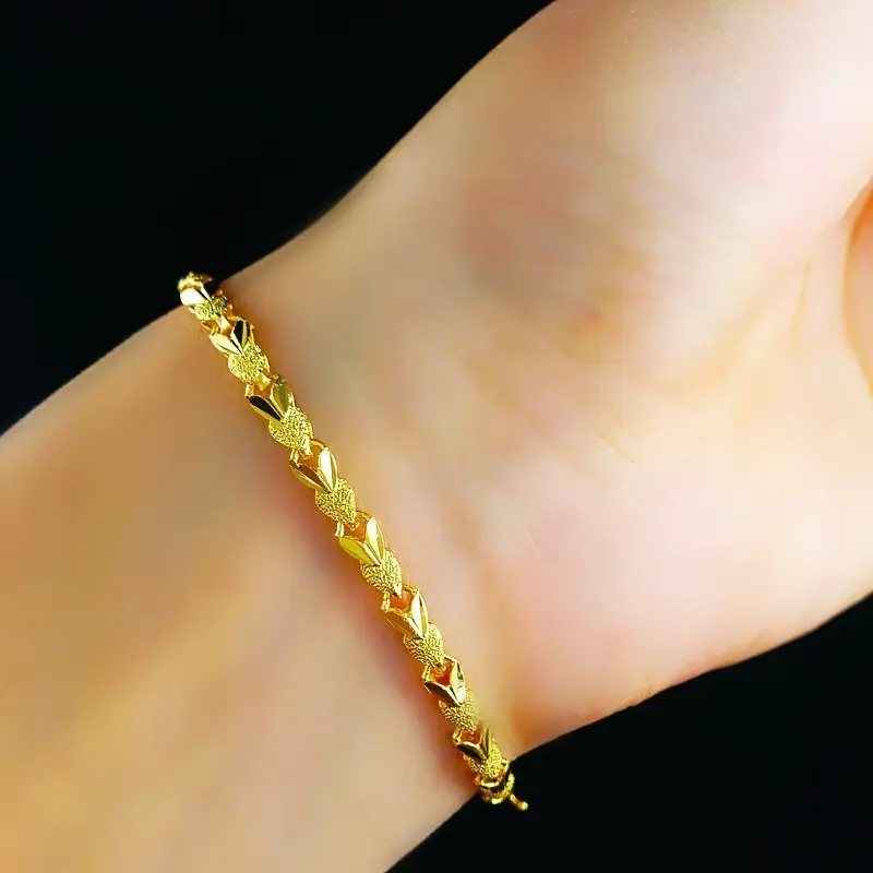 Picture of Hypoallergenic Gold Plated Titanium Fashion Jewelry Bracelet For Women