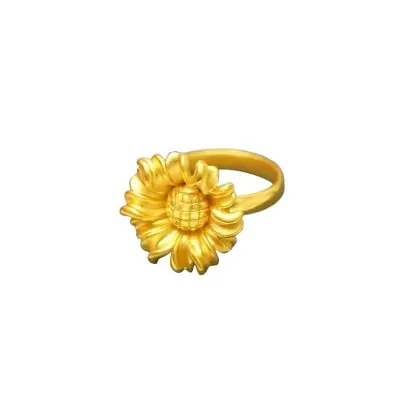 Picture of High-Quality Plated Sunflower Ring