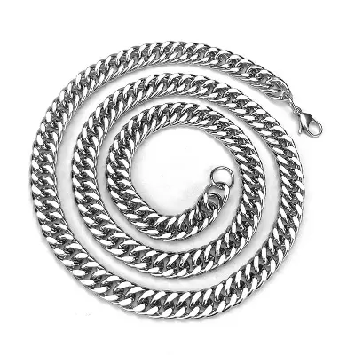 Picture of Stainless Steel Silver Chain Necklace For Men