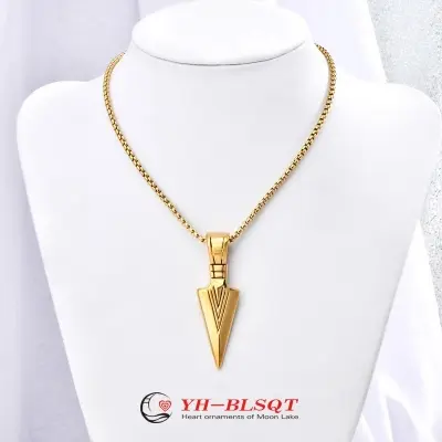 Picture of Fashion Men Matching Arrow Pendant Necklace