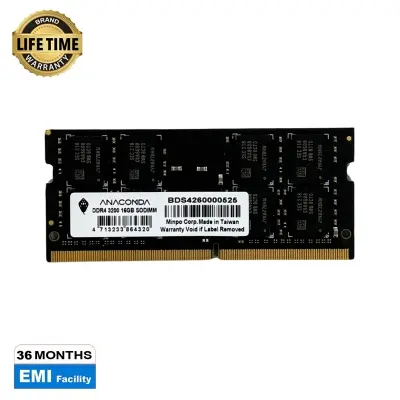 Picture of Anacomda 16GB DDR4 3200MHz SODIMM Laptop RAM(16GB DDR4 3200MHz)