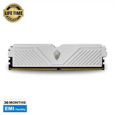 Picture of Anacomda 8GB DDR4 3200MHz Desktop Ram with Aluminum Heatsinh (White)(8GB DDR4 3200MHz)