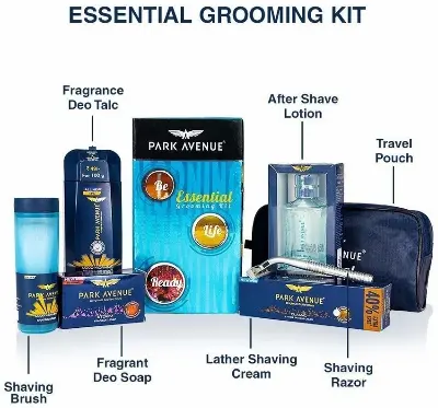 Picture of PA Essential Grooming Collection Gift & Value Set 8 in 1 Combo Grooming & Cleaning Kit for men