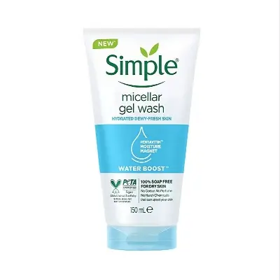 Picture of Simple Water Boost Micellar Facial Gel Face Wash For Women and Men 150ml