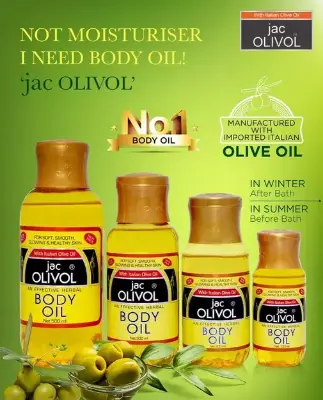 Picture of Jac Olivol Body Oil With Italian Olive Oil 200ml