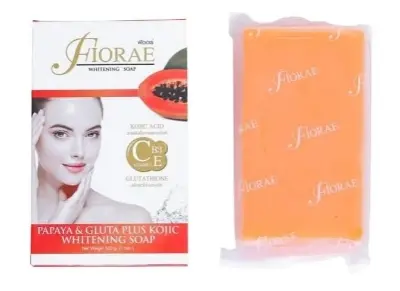 Picture of Fiorae+ Papaya & Carrot Nano Whitening Soap with Glutathione & Alpha Arbutin - Moisturizing Body Wash(Papaya & Gluta)
