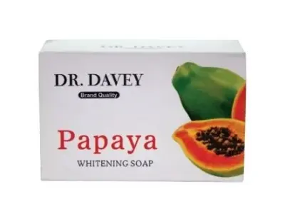 Picture of Dr Davey Papaya Whitening Body Soap 100g - Moisturizing & Hydrating Bath Bar(Fresh)