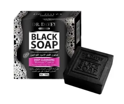 Picture of Dr. Davey Premium Black Soap 100g - Deep Cleansing & Whitening Body Soap(Fresh)