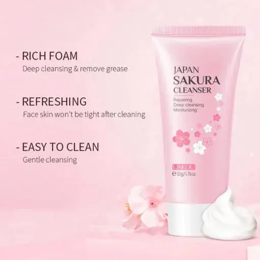 Picture of Laikou Japan Sakura Cleanser Face Wash 50g