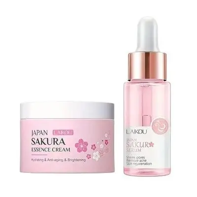 Picture of Laikou Japan Sakura Face Cream 25g & Japan Sakura Face Serum 17ml Combo Set
