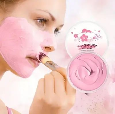 Picture of Laikou Japan Sakura Mud Mask 90gm + Facial Mask Brush