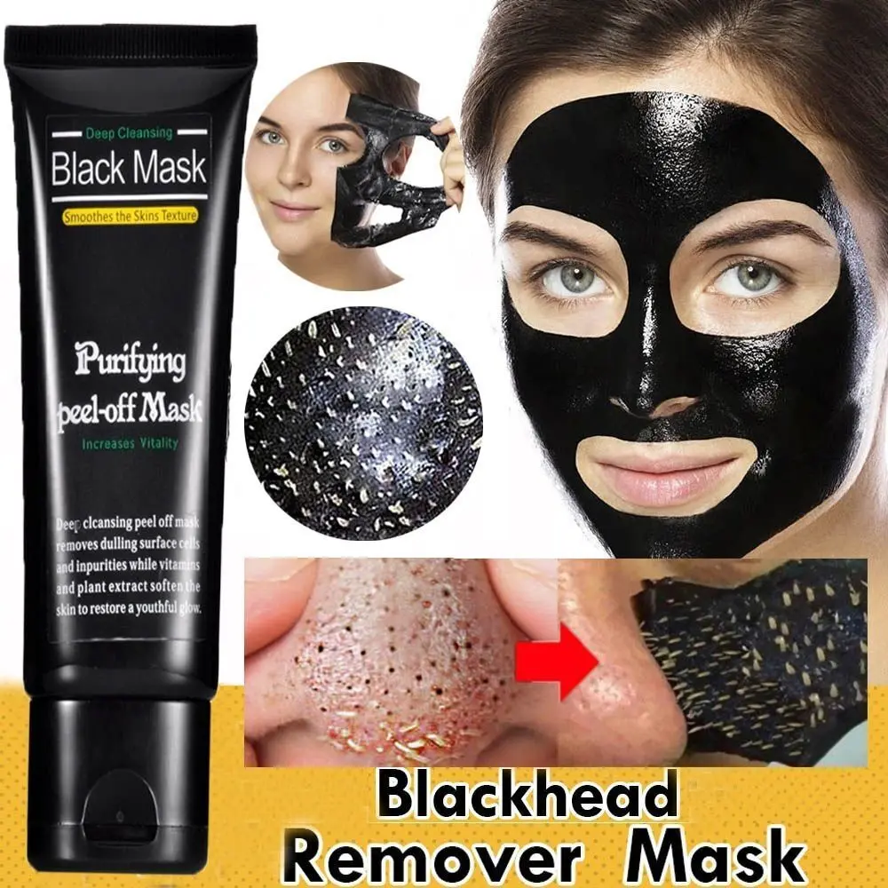 Picture of Bioaqua Black Mask Activated Charcoal Blackhead Removal Peel Off Mask 60g