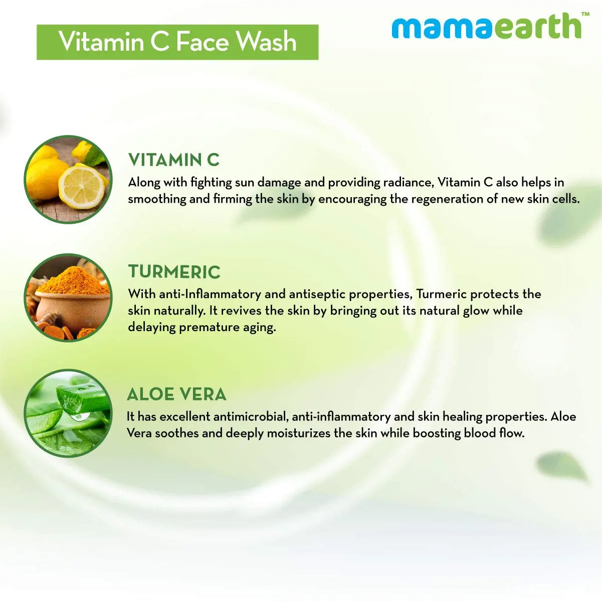 Picture of Mamaearth Vitamin C Face Wash With Vitamin C and Turmeric For Skin Illumination 100ml