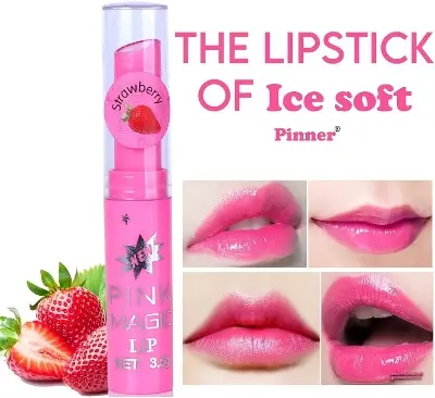 Picture of Pink Magic Strawberry Lip Balm Color Transforming Lip Balm 3pcs