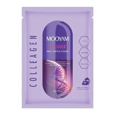 Picture of MOOYAM Real Capsule Hydrating Moisturizing Anti-Aging Facial Mask 25ml(Collagen)