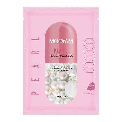 Picture of MOOYAM Real Capsule Hydrating Moisturizing Anti-Aging Facial Mask 25ml(Pearl)