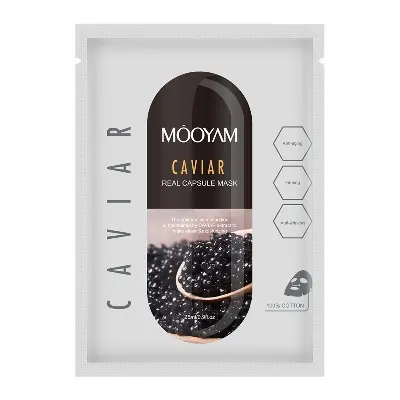 Picture of MOOYAM Real Capsule Hydrating Moisturizing Anti-Aging Facial Mask 25ml(Caviar)