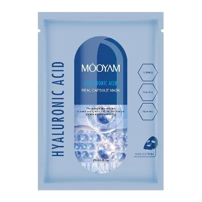 Picture of MOOYAM Real Capsule Hydrating Moisturizing Anti-Aging Facial Mask 25ml(Hyaluronic Acid)
