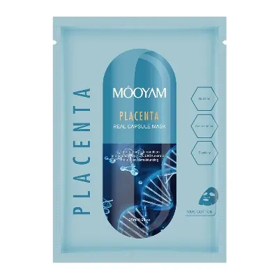 Picture of MOOYAM Real Capsule Hydrating Moisturizing Anti-Aging Facial Mask 25ml(Placenta)