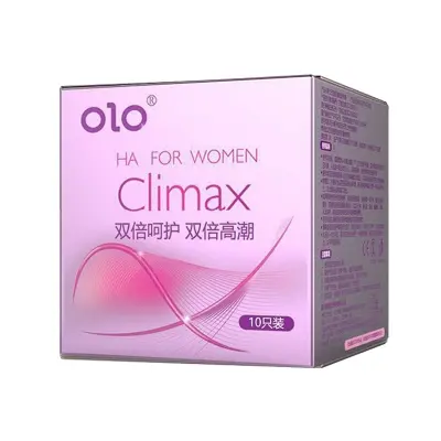 Picture of OLO 001 Upgraded Version Condom Climax Anatomic Long Lasting Dotted Hyaluronic Acid 10's