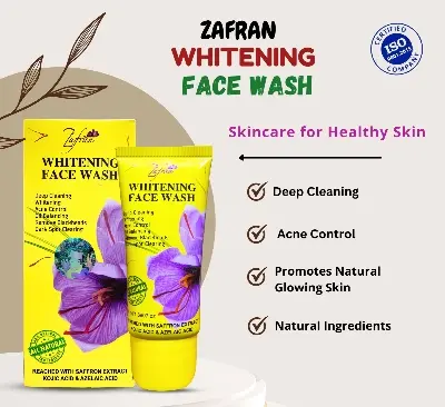 Picture of Saffron/Zafran Face Wash Zafran Face Wash With Saffron Extract and Kojic Acid 50ml