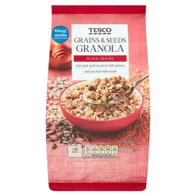 Picture of Tesco Grains & Seeds Granola-500gm(UK)