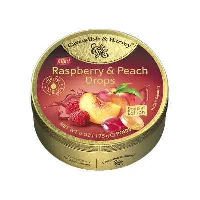 Picture of Cavendish & Hervey Rasberry and Pitch Drops-175gm