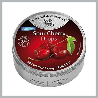 Picture of Cavendish And Harvey Talk Cherry Drops (Sugar Free) -175 G.
