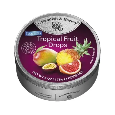 Picture of Cavendish and Harvey Tropical Fruit Drops(Suger Free) - 175G