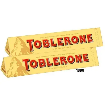 Picture of Toblerone Milk Chocolate Bar 2 Piece (Switzerland) -100gm G (Per Piece)