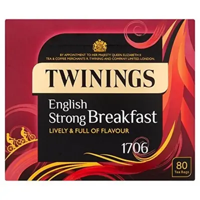 Picture of Twinings Strong English Breakfast Tea Bag- 80 Tea Bags
