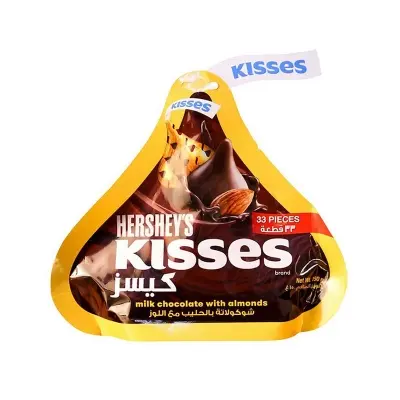 Picture of Hershey'S Kisses Milk Chocolate Almond 33Pcs - 150gm