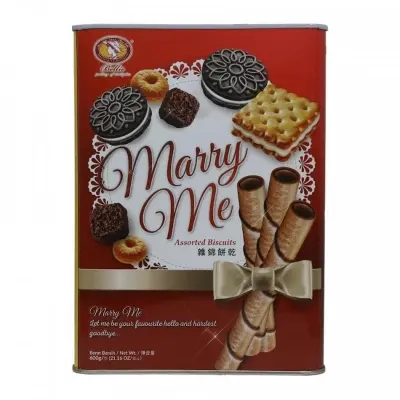 Picture of Bellie Marry Me Assorted Cookies Tin-600gm