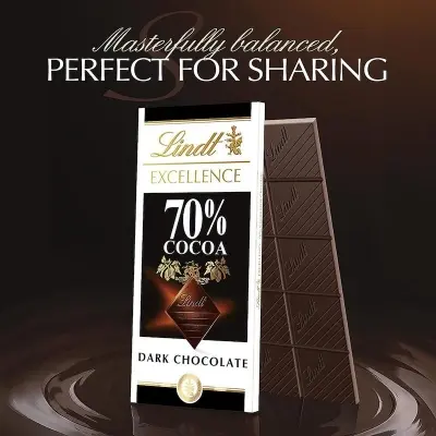 Picture of Lindt Excellence 70% Cocoa Dark Chocolate - 100g