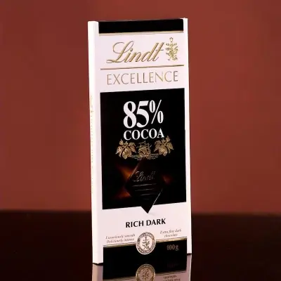 Picture of Lindt Excellence 85% Cocoa Dark Chocolate - 100gm