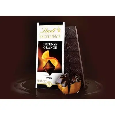 Picture of Lind Excellence Dark Chocolate Orange Intense 100G