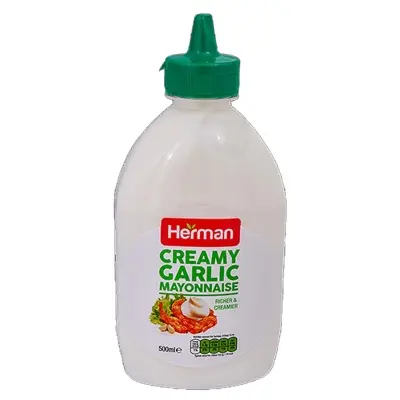 Picture of Herman Garlic Mayonnaise 500 Ml Condiment for Food