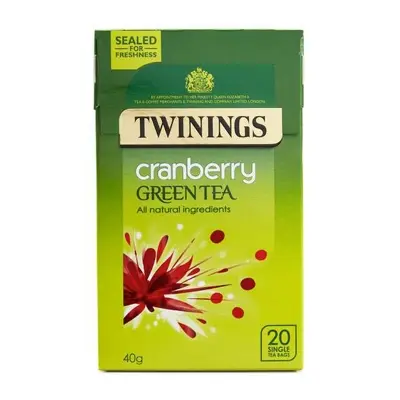 Picture of Twinings Cranberry Green Tea (20 Satches)