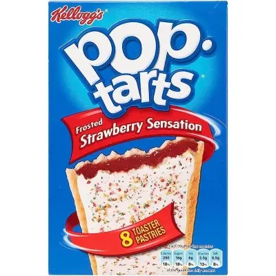 Picture of Pop Tarts  Toaster Frosted Strawberry Sensation 8 Pcs -384 Gm