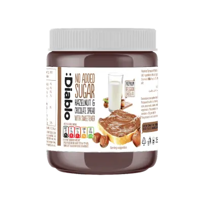 Picture of Diablo Hazelnut Chocolate Spread No Added Sugar - 350gm
