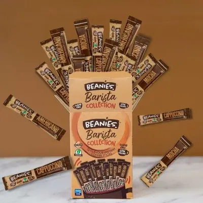 Picture of Beanies Coffee Barista Collection 12  Coffee Sticks 24g (12x2g)