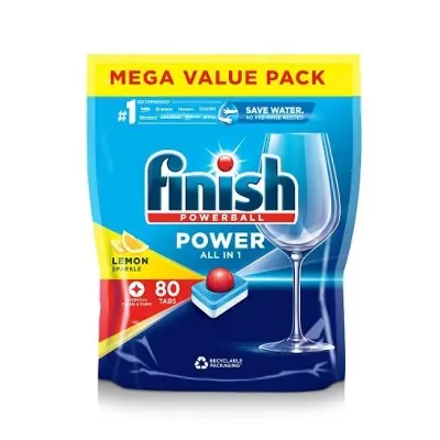 Picture of Finish Powerball All In One Lemon Sparkle-80 Tablet