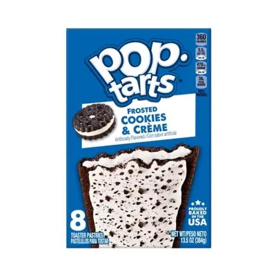 Picture of Pop-Tarts Cookies And Creme Toaster Pastries 8Pcs-384gm