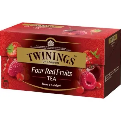 Picture of Twinings Four Red Fruits Tea-25 Tea Bag - Uk - Green Tea