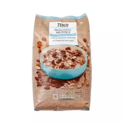 Picture of Tesco No Added Suge Swiss Style Muesli UK-1Kg