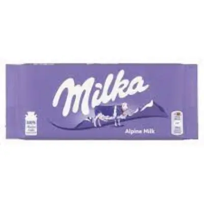 Picture of Milka Alpine Milk Chocolate-100gm UK