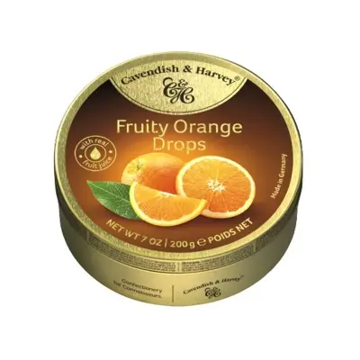 Picture of Cavendish and Harvey Fruity Orange Drops Candy - 200g