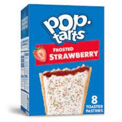 Picture of Pop Tarts Breakfast Toaster Pastry Frosted Strawberry 8 Pice -384 G