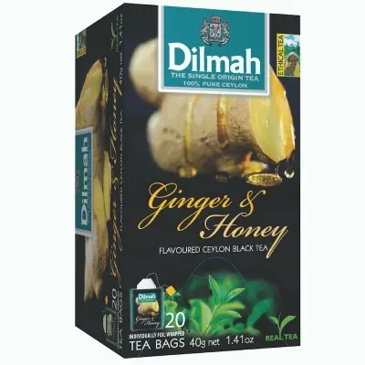 Picture of Dilmah Ginger and Flavored Tea In 20 Bags