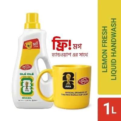 Picture of Lifebuoy Handwash (Soap) Lemon Fresh Bottle 1L (Mug Free)